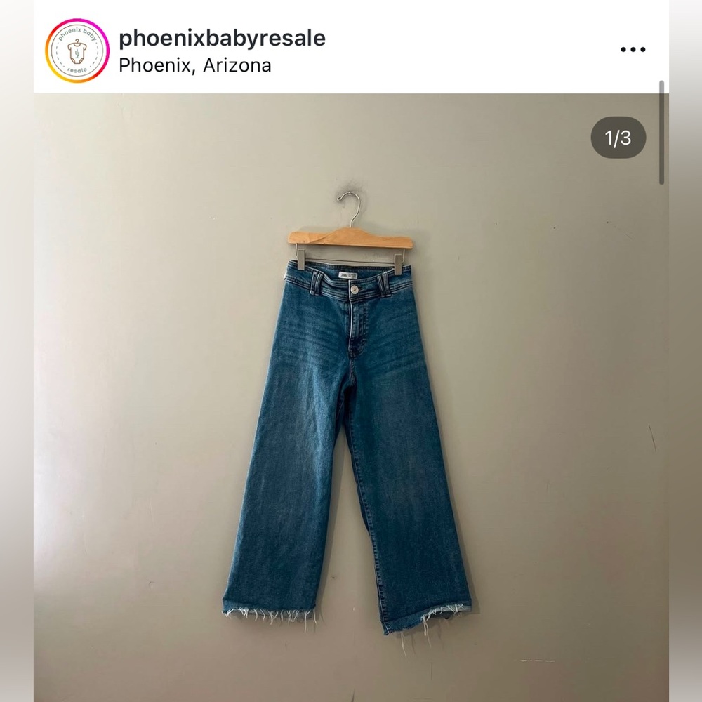 $21 ADD ON Zara Jeans girls Wide Leg jeans 11-12Y‎ 11/12 11Y 12Y